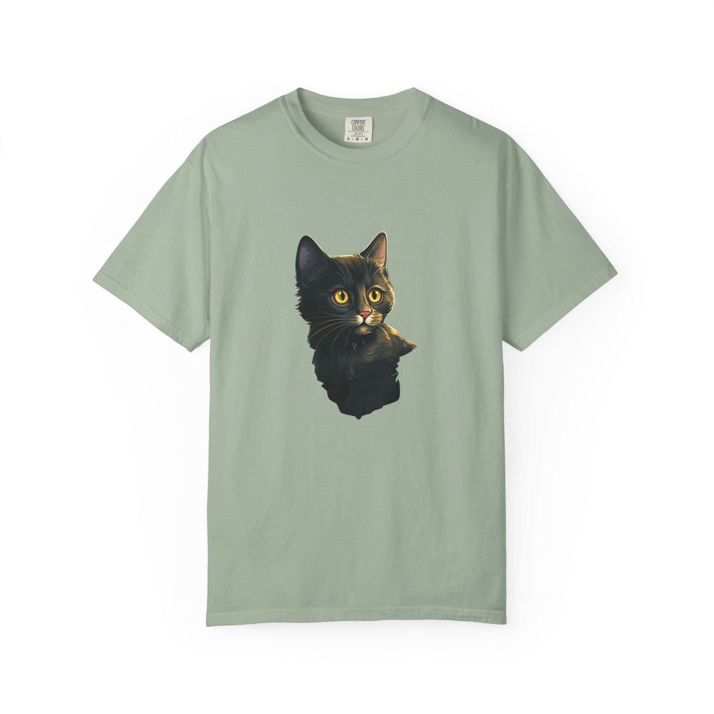 Christmas Cat in Tree Garment-Dyed Tee