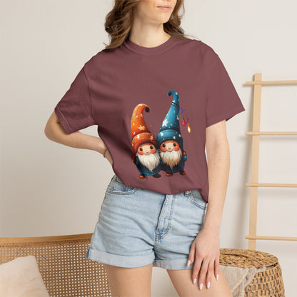 Gnome Couple Christmas Garment-Dyed Tee Lights