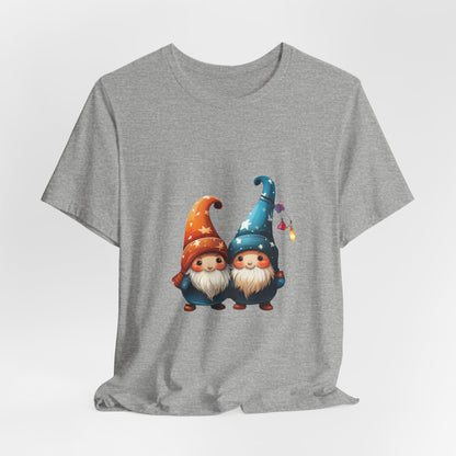 Gnome Couple Christmas T-Shirt Fairy Lights