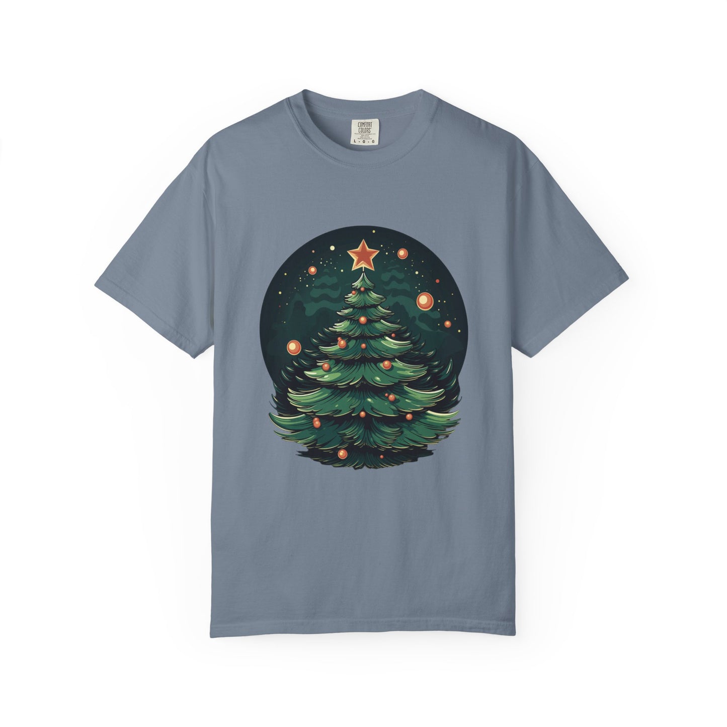 Retro Christmas Tree Heavyweight Garment-Dyed Tee