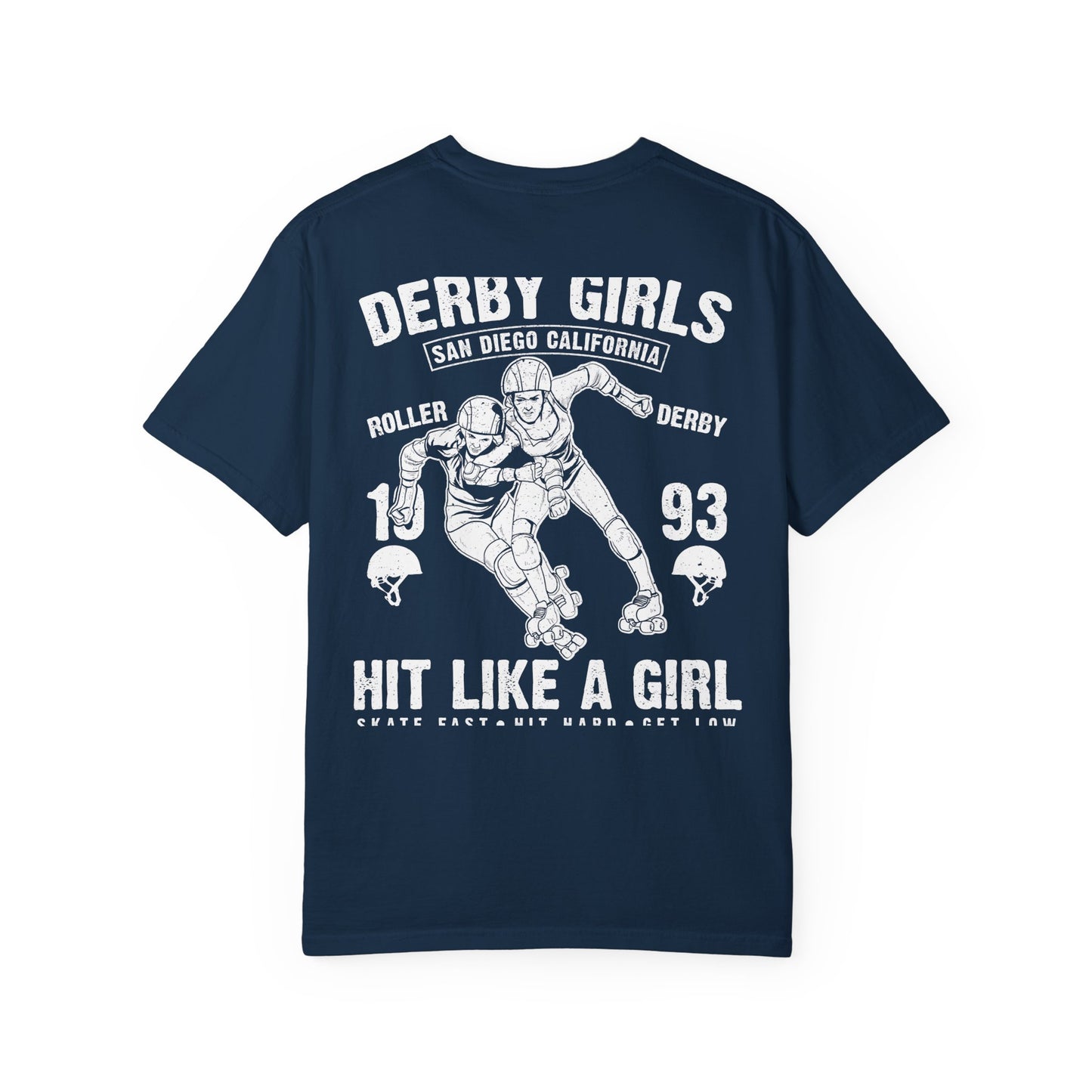 Derby Girls Garment-Dyed Tee Roller Skating Gift