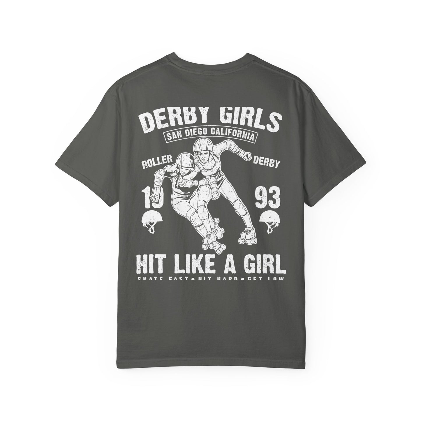 Derby Girls Garment-Dyed Tee Roller Skating Gift