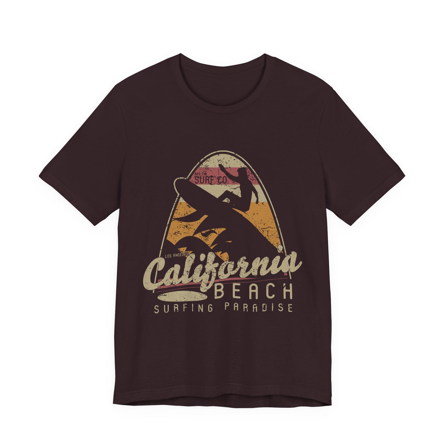 California Beach Surfing T-Shirt Retro Surf Tee