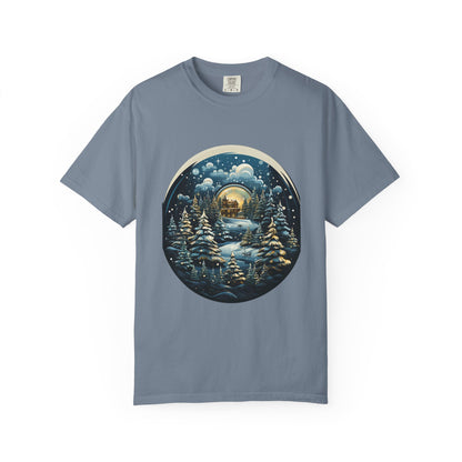 Snow Globe Christmas Garment-Dyed Tee Winter