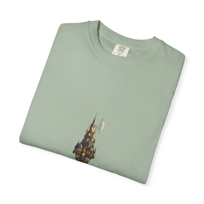 Fantasy Castle Book Christmas Heavyweight Tee