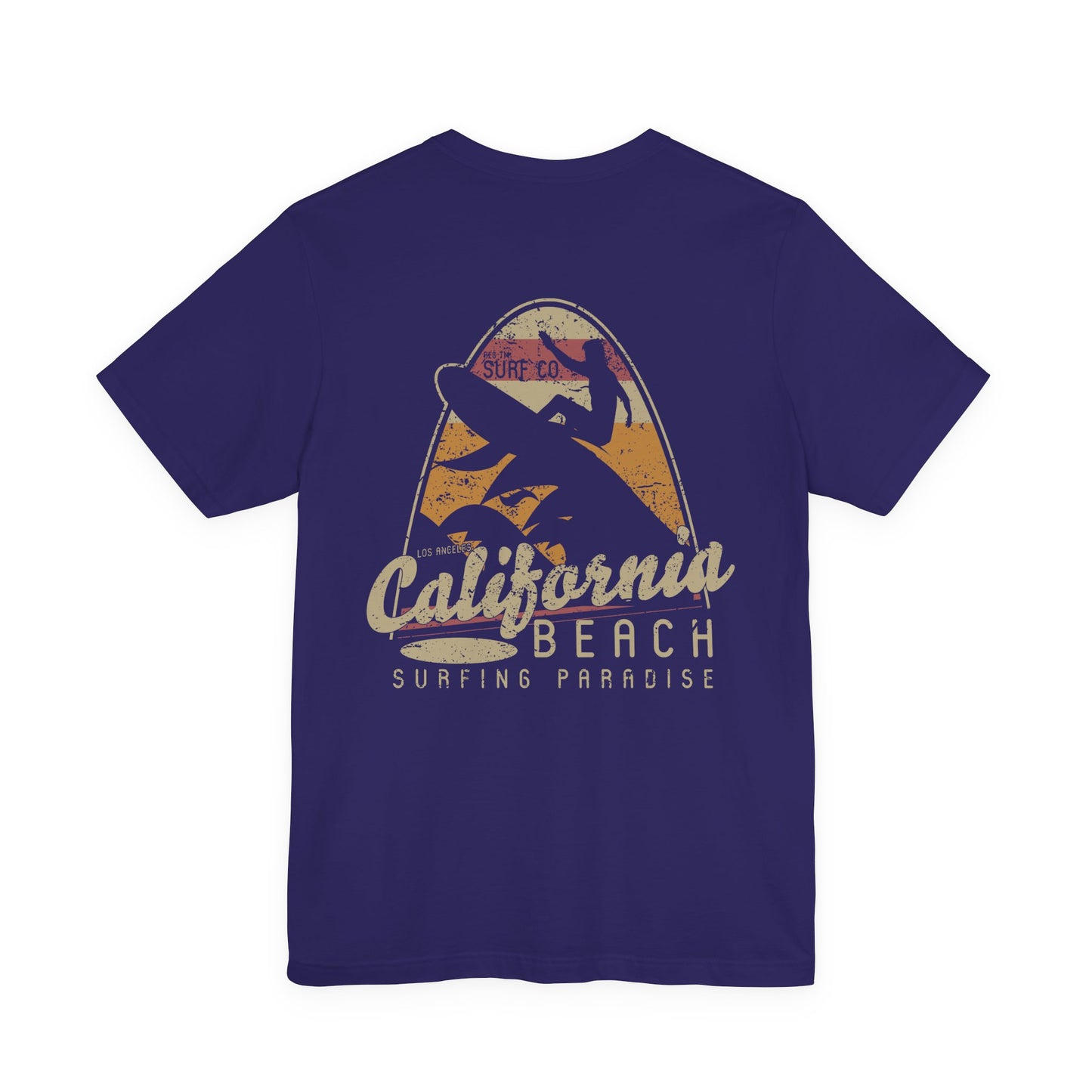 California Beach Surfing T-Shirt Retro Surf Tee