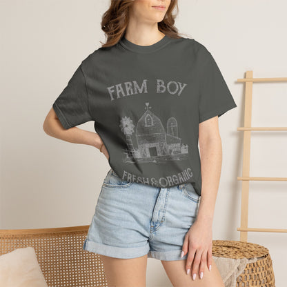 Farm Boy Tee Vintage Barn Garment-Dyed Shirt