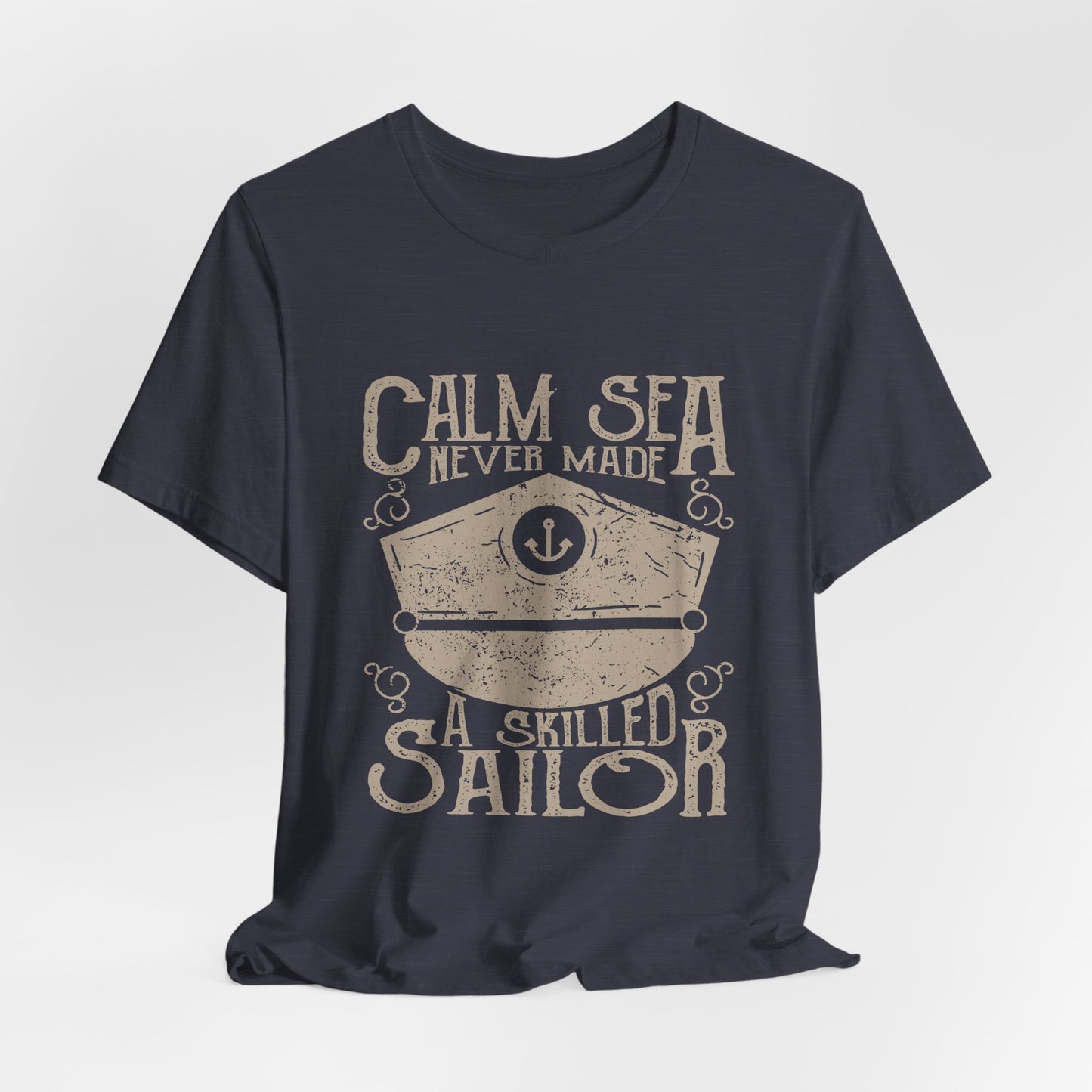 Calm Sea Skilled Sailor T-Shirt Nautical Tee