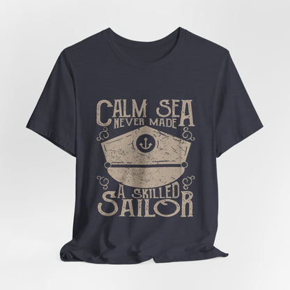 Calm Sea Skilled Sailor T-Shirt Nautical Tee