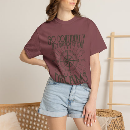 Go Confidently Dreams Garment-Dyed Tee Thoreau