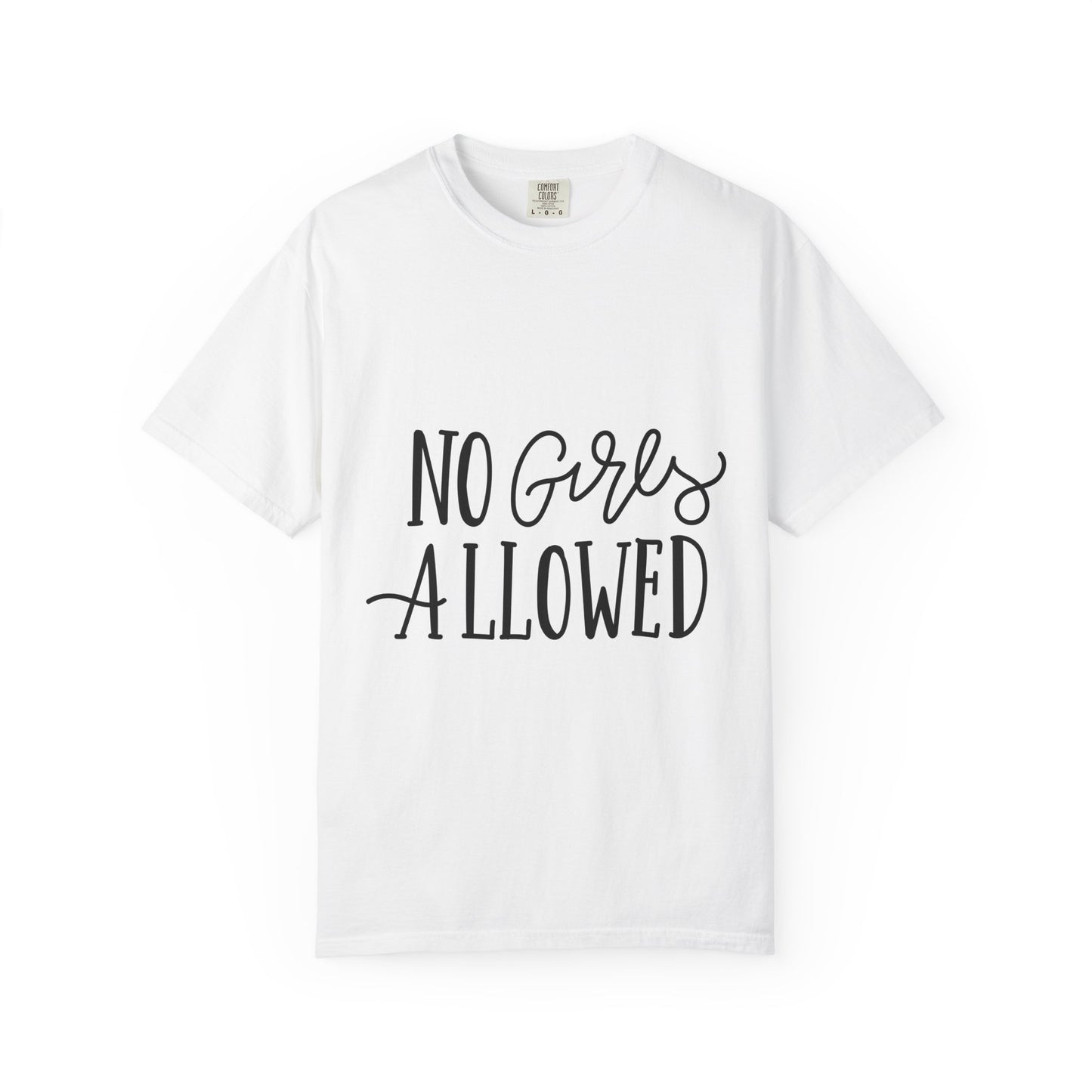 No Girls Allowed Boys Garment-Dyed Tee