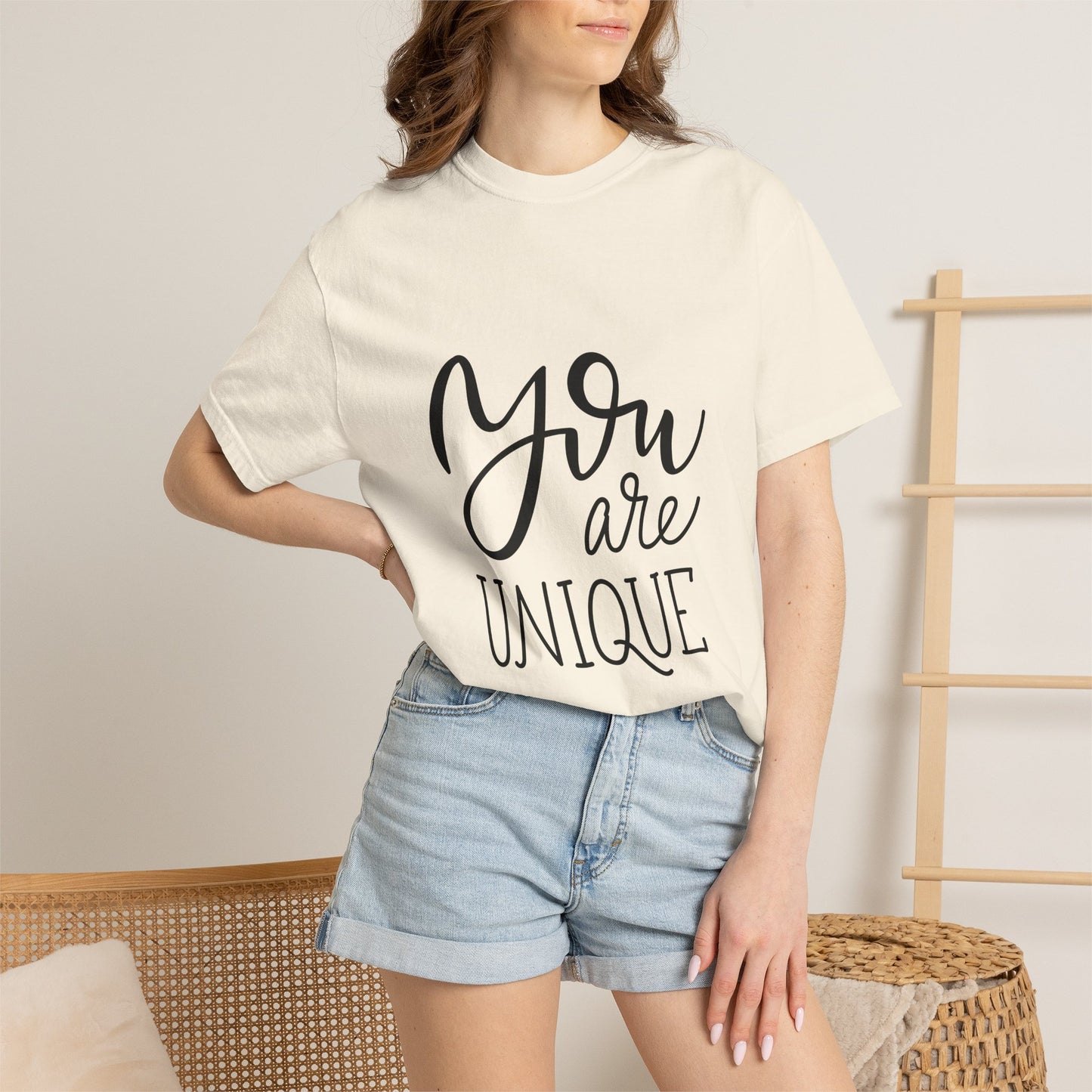 You Are Unique Tee Garment-Dyed Vintage Wash