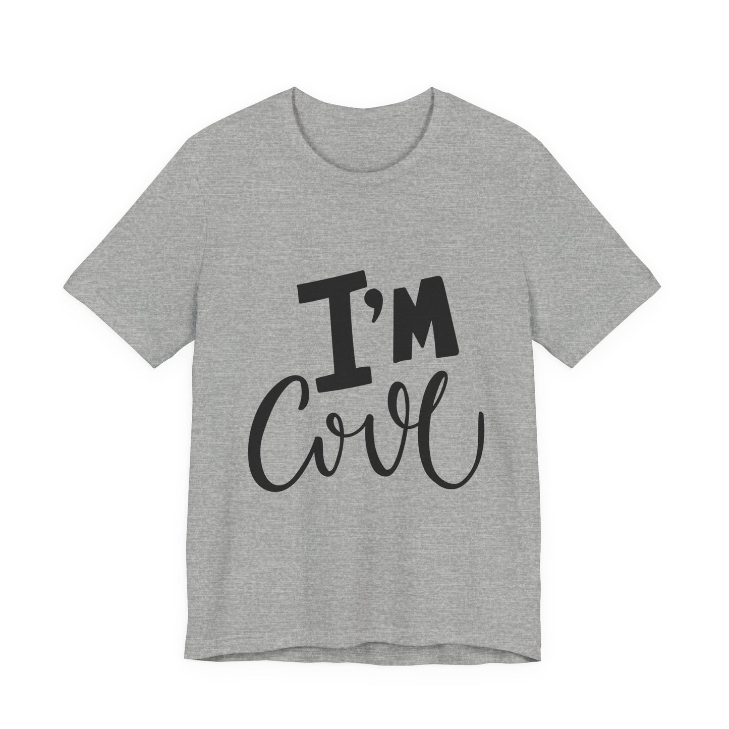 I'm Cool Tee Funny Kids Typography T-Shirt