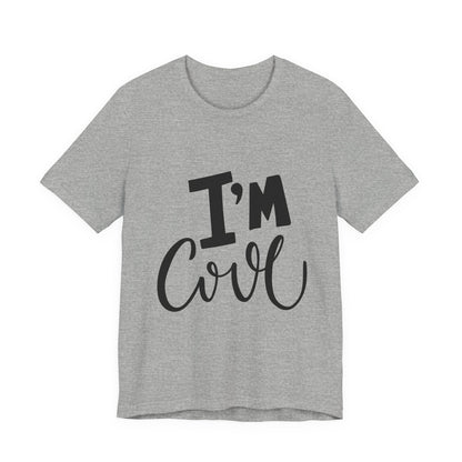 I'm Cool Tee Funny Kids Typography T-Shirt