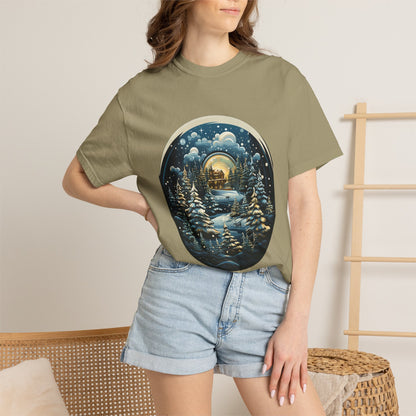 Snow Globe Christmas Garment-Dyed Tee Winter