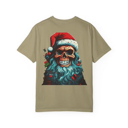 Skull Santa Christmas Garment-Dyed Tee