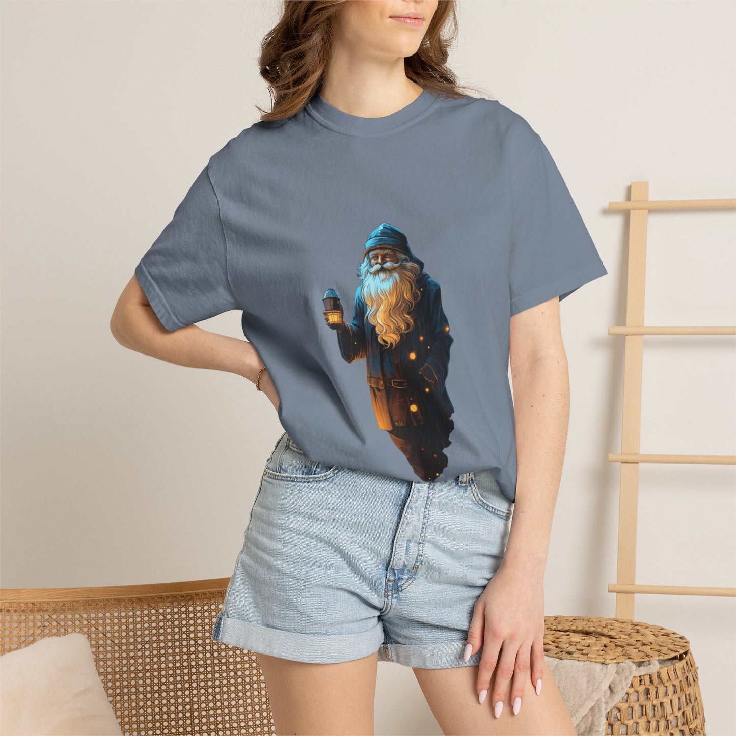 Mystical Winter Wizard Christmas Heavyweight Tee