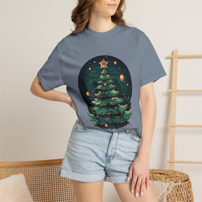Retro Christmas Tree Heavyweight Garment-Dyed Tee