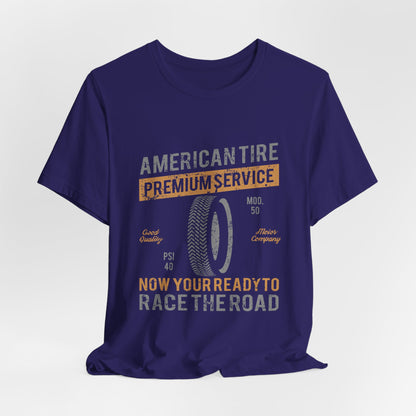 Retro American Tire T-Shirt Race the Road