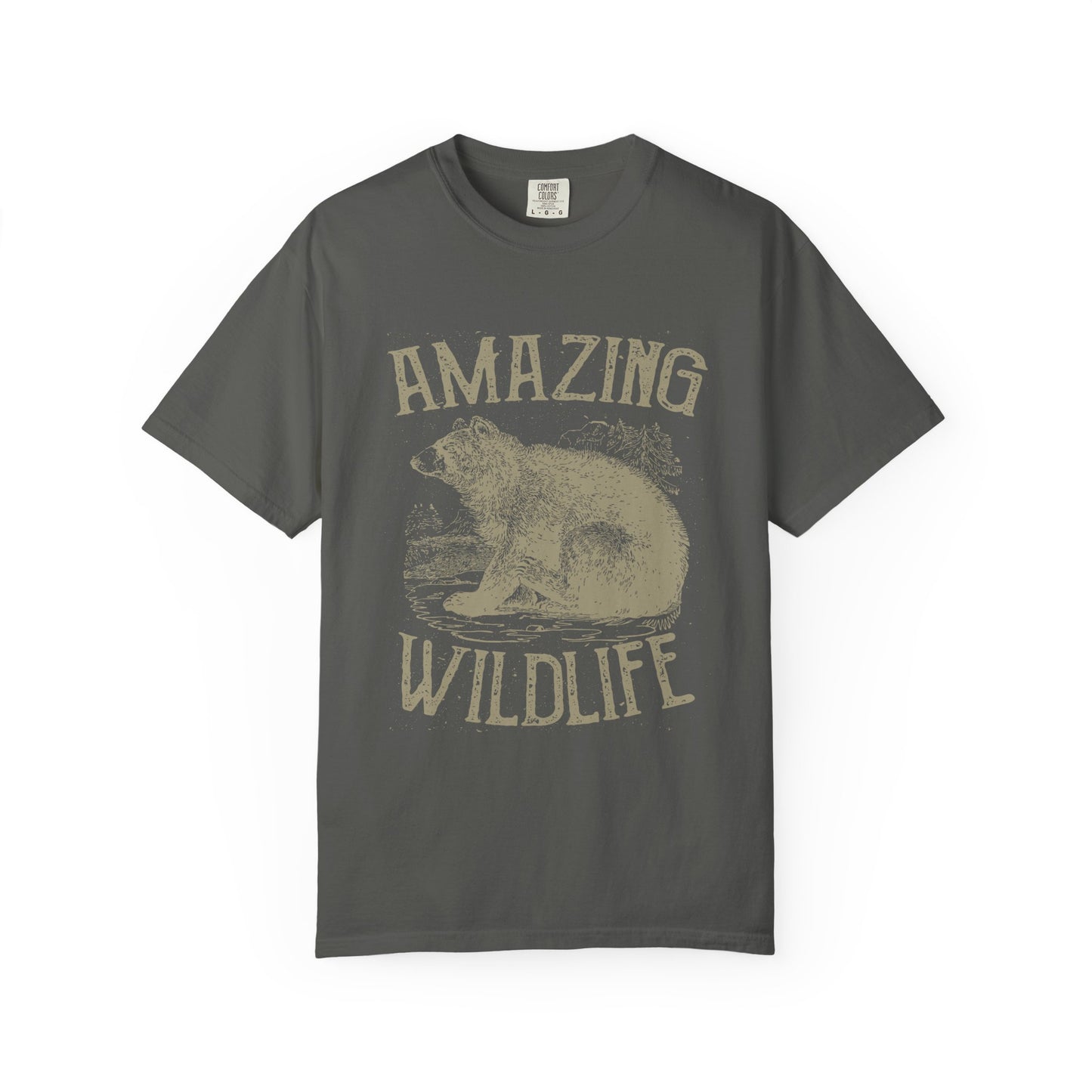 Amazing Wildlife Bear Heavyweight Garment-Dyed Tee