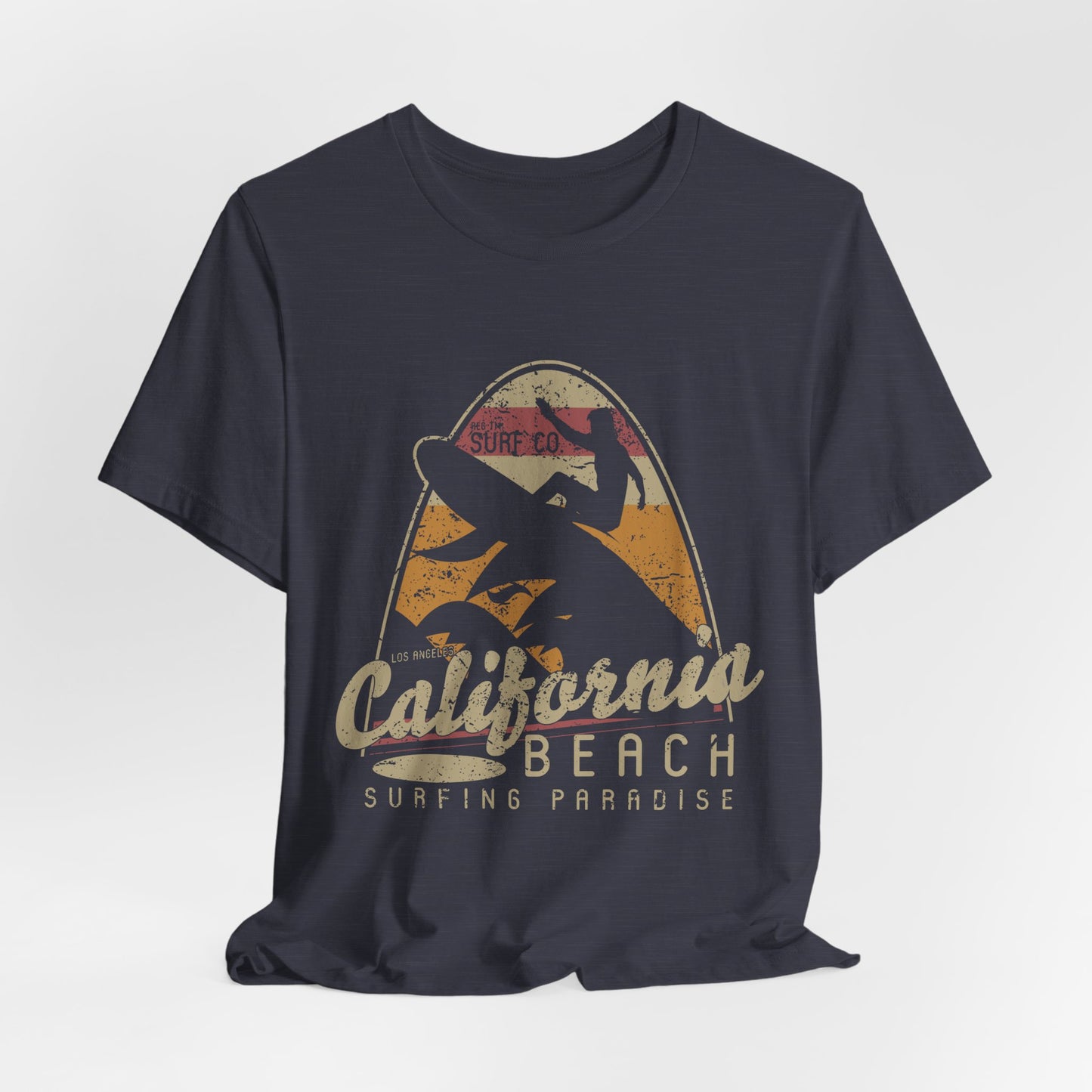 California Beach Surfing T-Shirt Retro Surf Tee