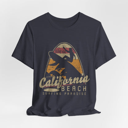 California Beach Surfing T-Shirt Retro Surf Tee