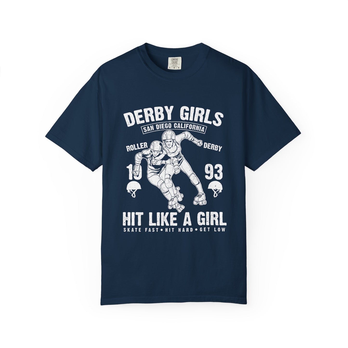 Derby Girls Garment-Dyed Tee Roller Skating Gift