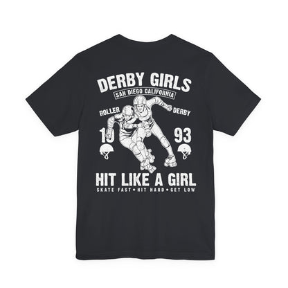 Derby Girls T-Shirt Roller Skating Gift Tee