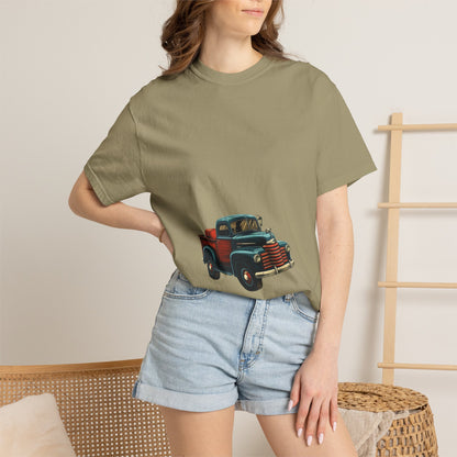 Vintage Christmas Truck Garment-Dyed Tee Holiday