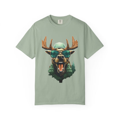 Funny Christmas Moose Garment-Dyed Tee Sunglasses