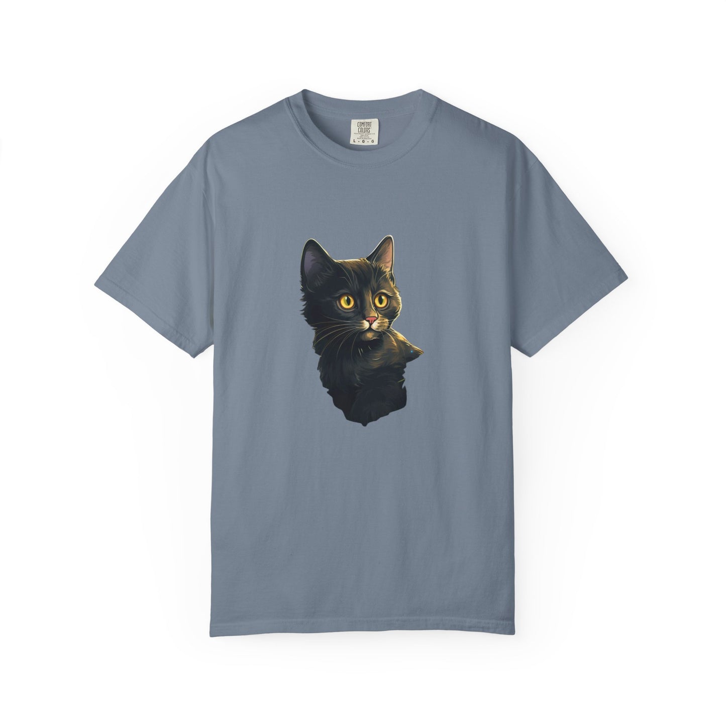 Christmas Cat in Tree Garment-Dyed Tee