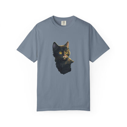 Christmas Cat in Tree Garment-Dyed Tee