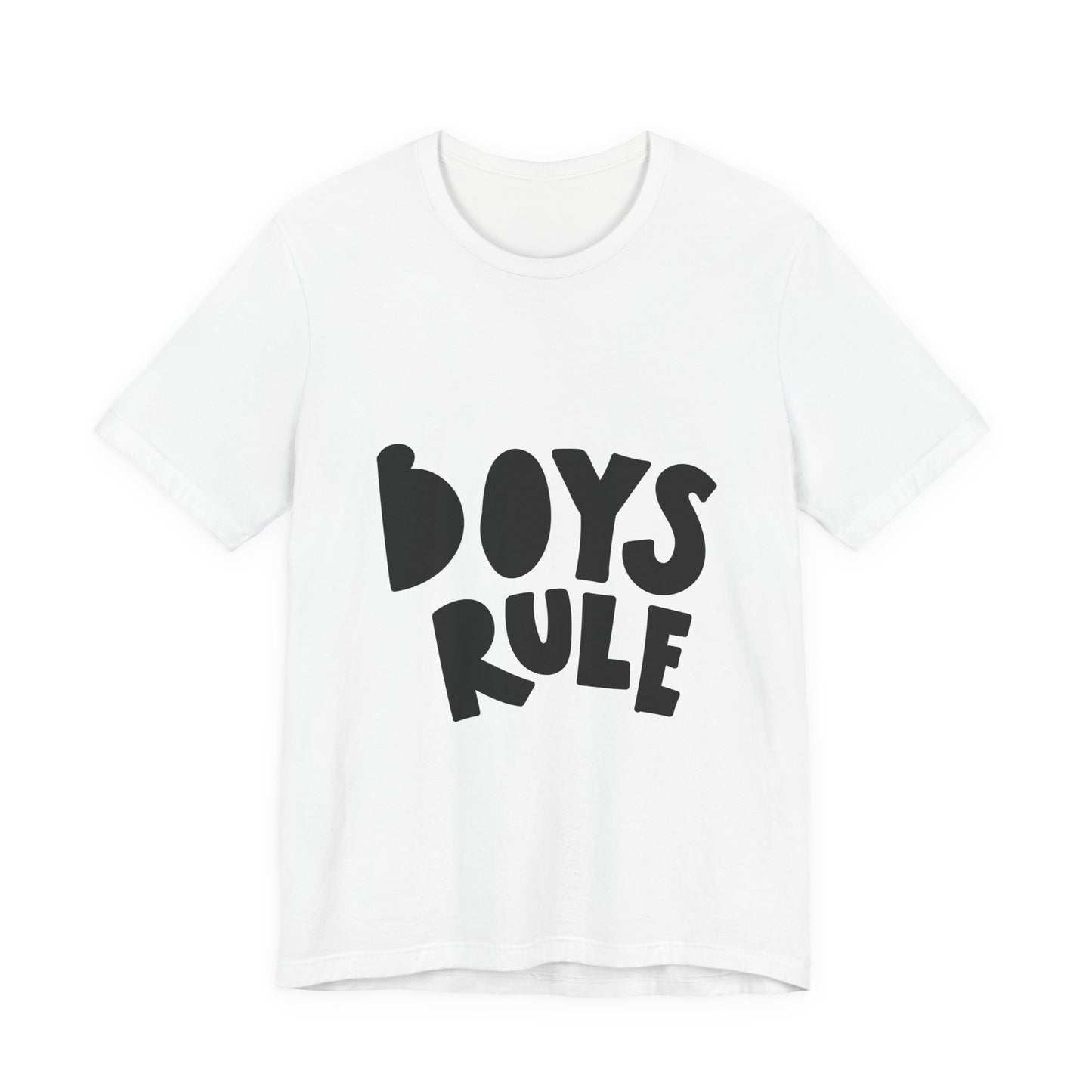 Boys Rule T-Shirt Fun Bold Kids Tee