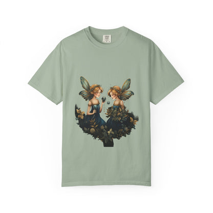 Fairy Tee Magical Christmas Twin Fairies Vintage Wash