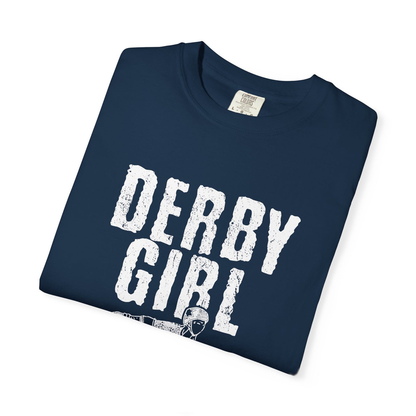 Roller Derby Girl Garment-Dyed Tee | Skater