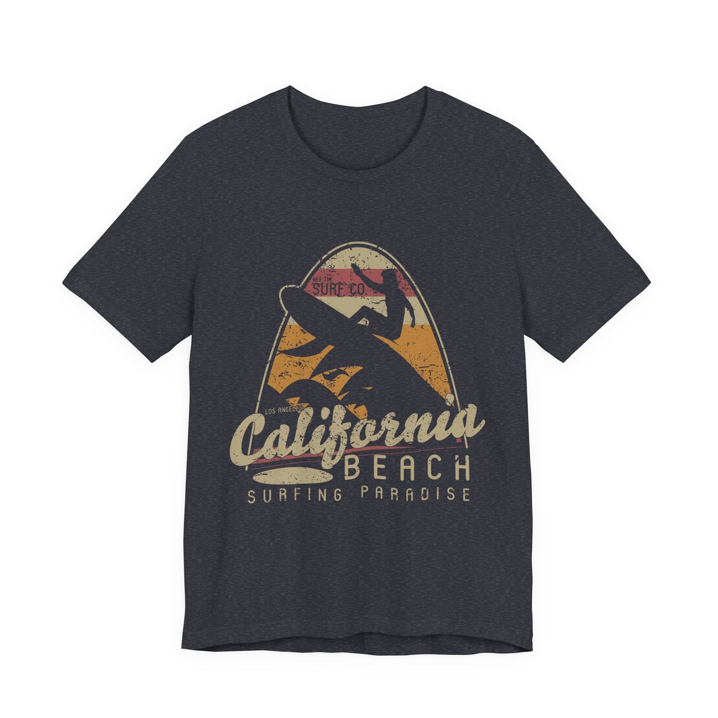 California Beach Surfing T-Shirt Retro Surf Tee