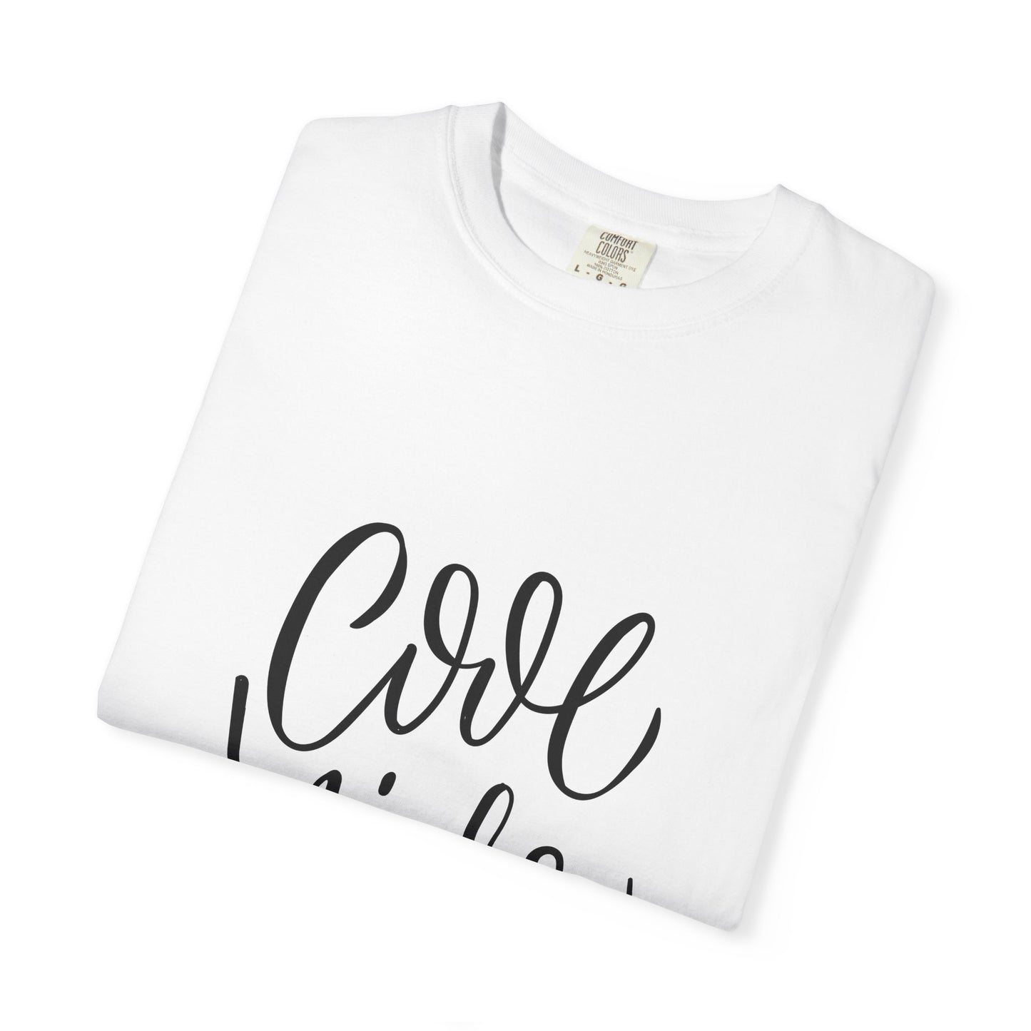Cool Kids Garment-Dyed Tee Hand Lettered Script