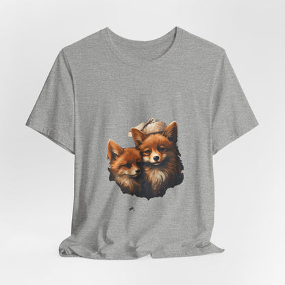 Christmas Fox T-Shirt Cozy Winter Night Foxes Tee