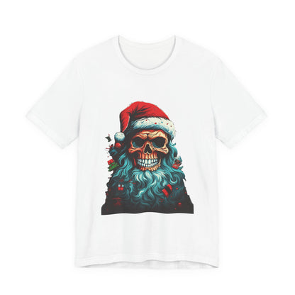 Skull Santa Christmas T-Shirt Dark Holiday Tee