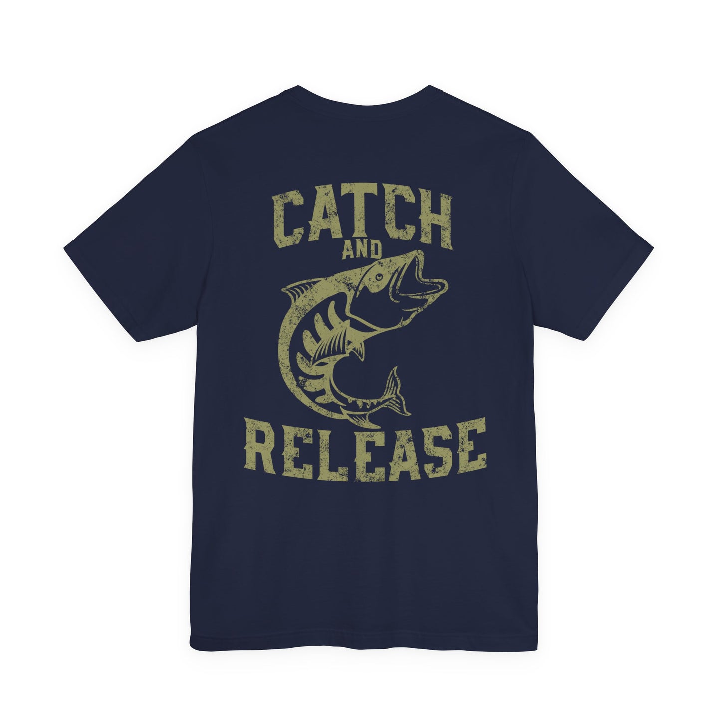 Catch and Release Fishing T-Shirt Retro Bass Tee