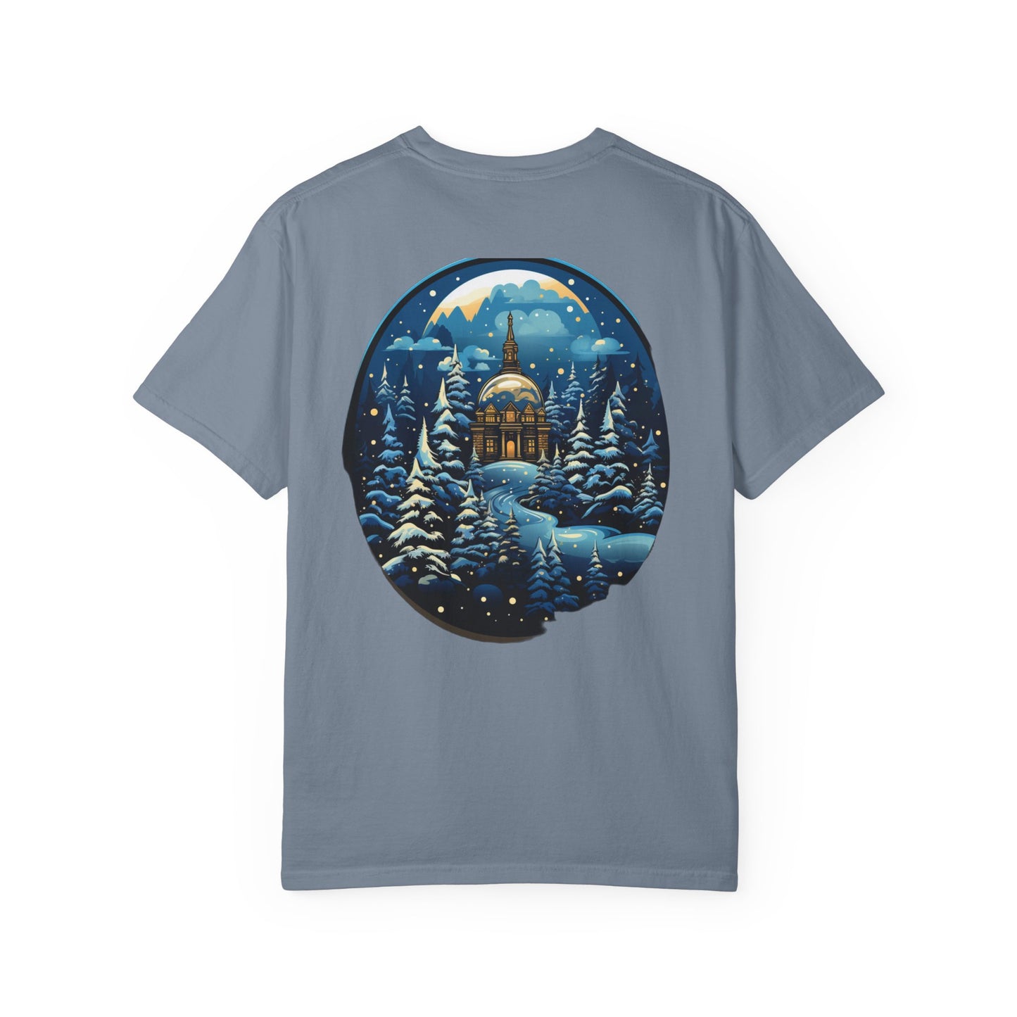 Snow Globe Christmas Heavyweight Tee Winter Village