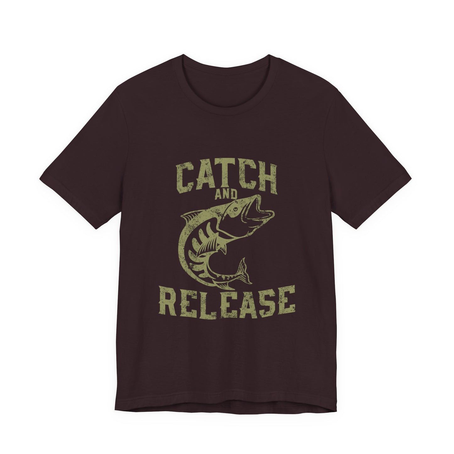 Catch and Release Fishing T-Shirt Retro Bass Tee