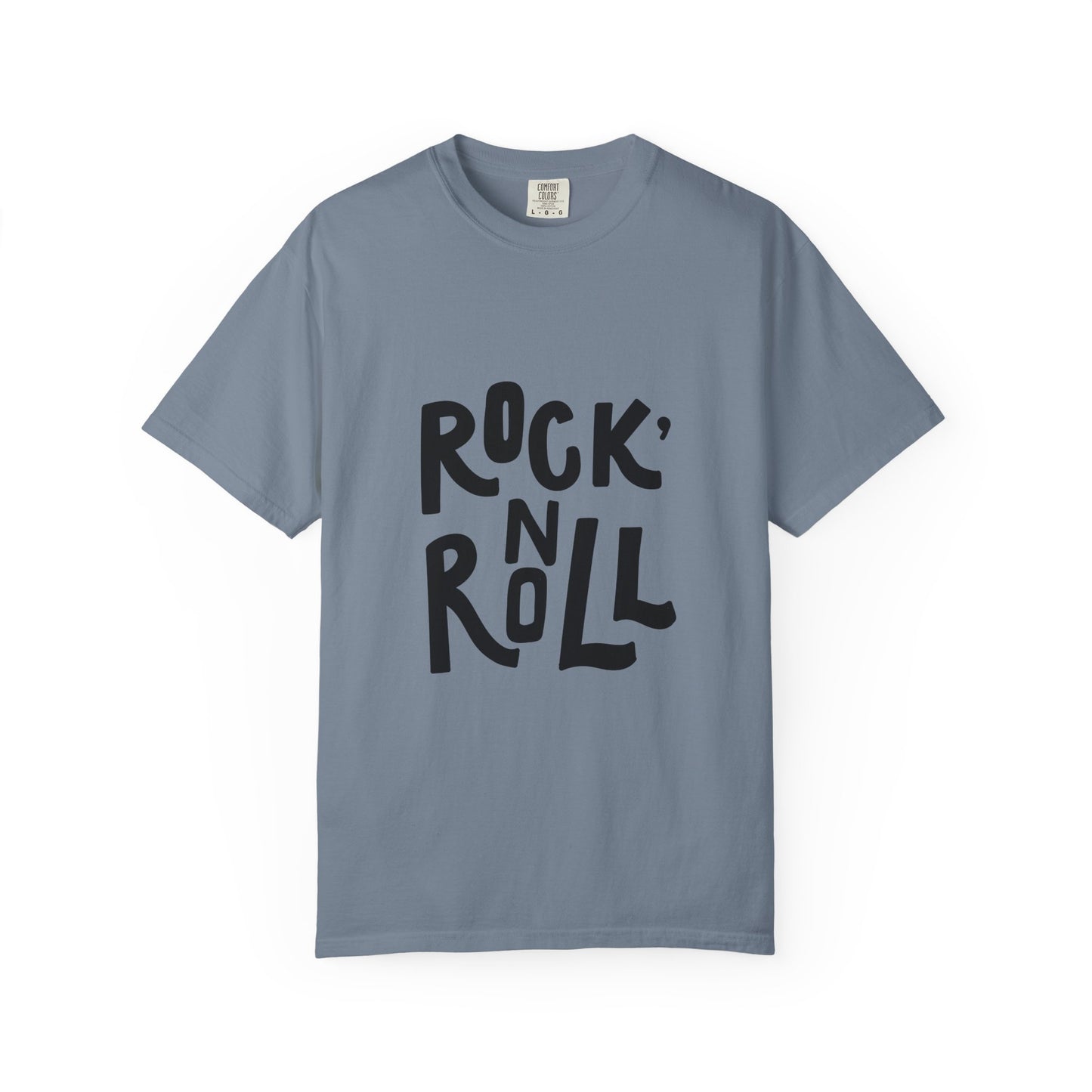 Rock N Roll Garment-Dyed Tee Bold Lettering