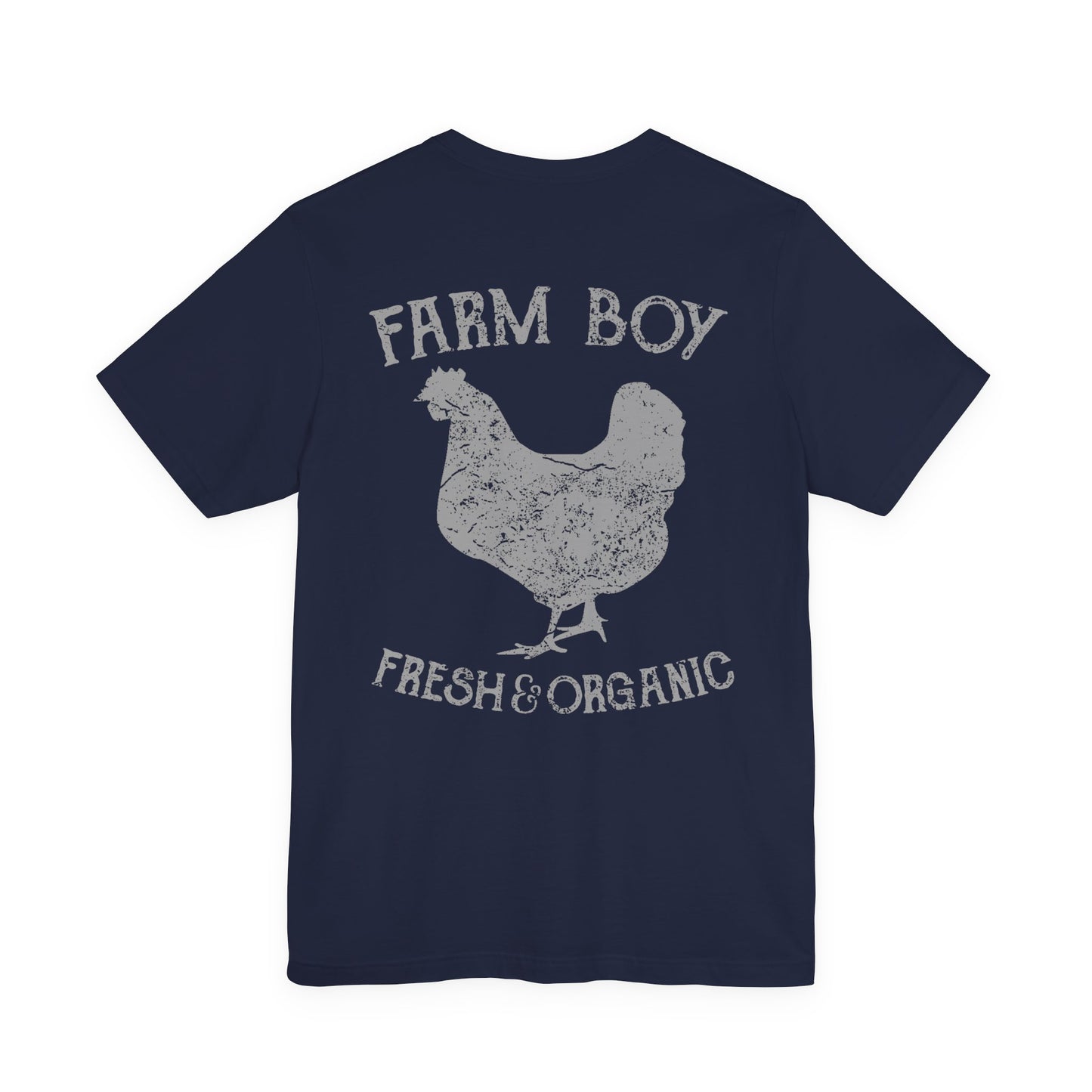 Farm Boy T-Shirt Fresh Organic Rooster Tee