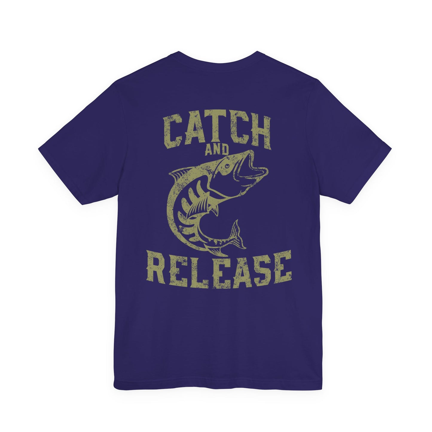 Catch and Release Fishing T-Shirt Retro Bass Tee