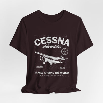 Distressed Aviation Tee for Pilots and Plane Lovers