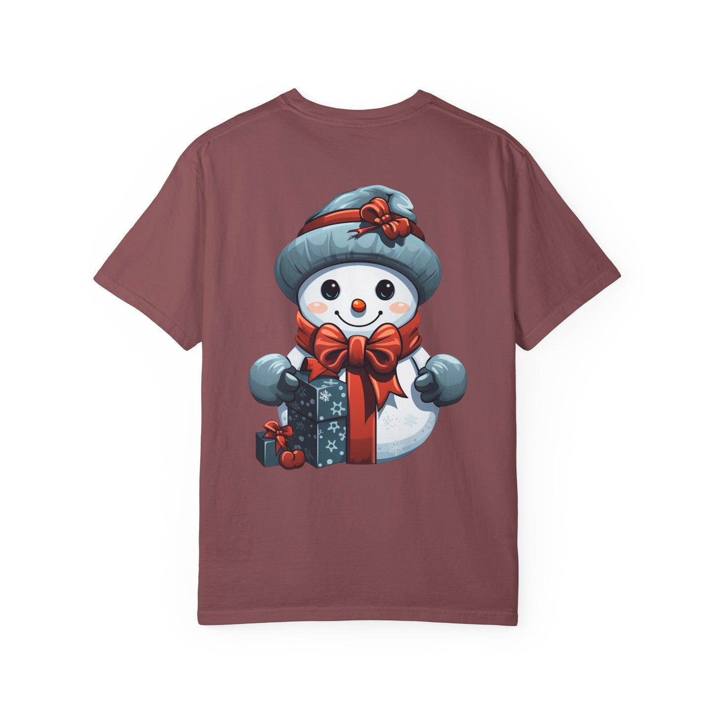 Cute Snowman Christmas Garment-Dyed Tee