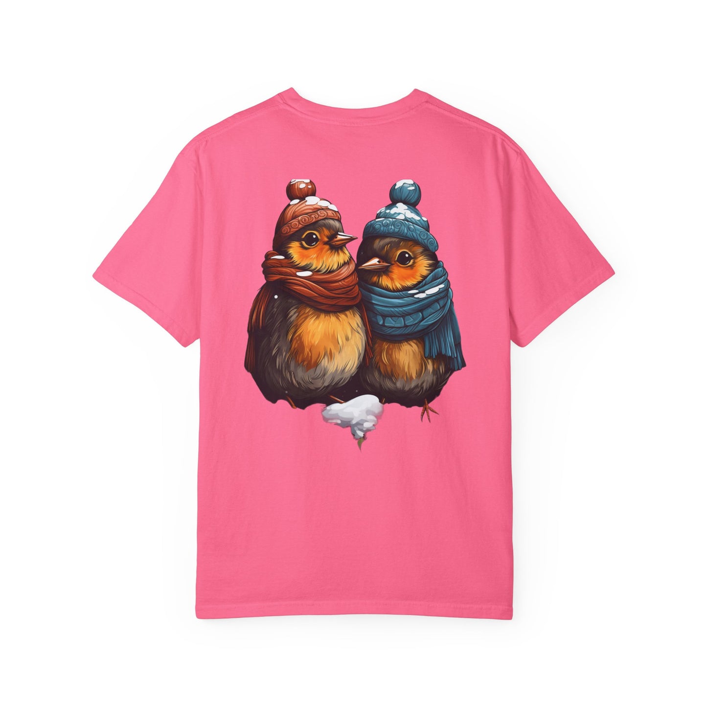 Christmas Birds Garment-Dyed Tee Cozy Robin