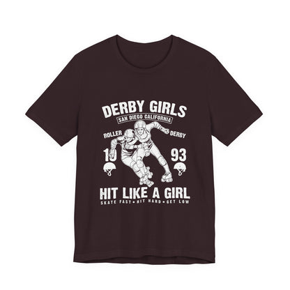 Derby Girls T-Shirt Roller Skating Gift Tee
