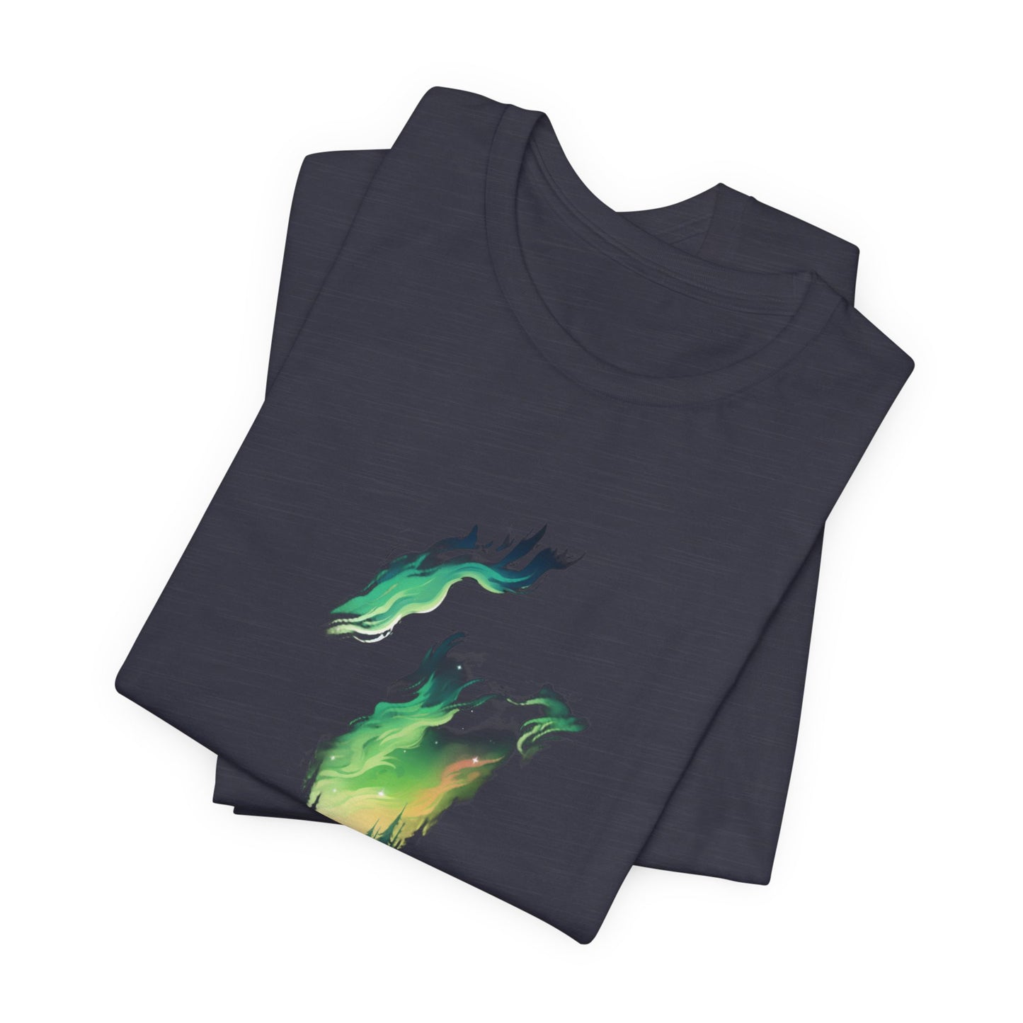 Northern Lights Forest T-Shirt Aurora Night Tee